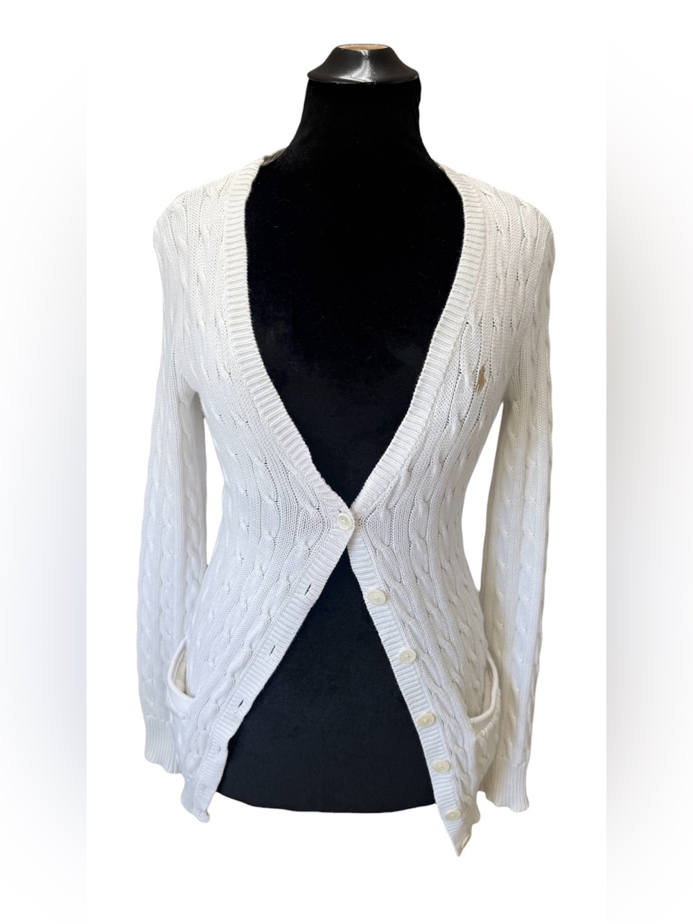Y2K Iconic Ralph Lauren Sport Cable Knit Cardigan